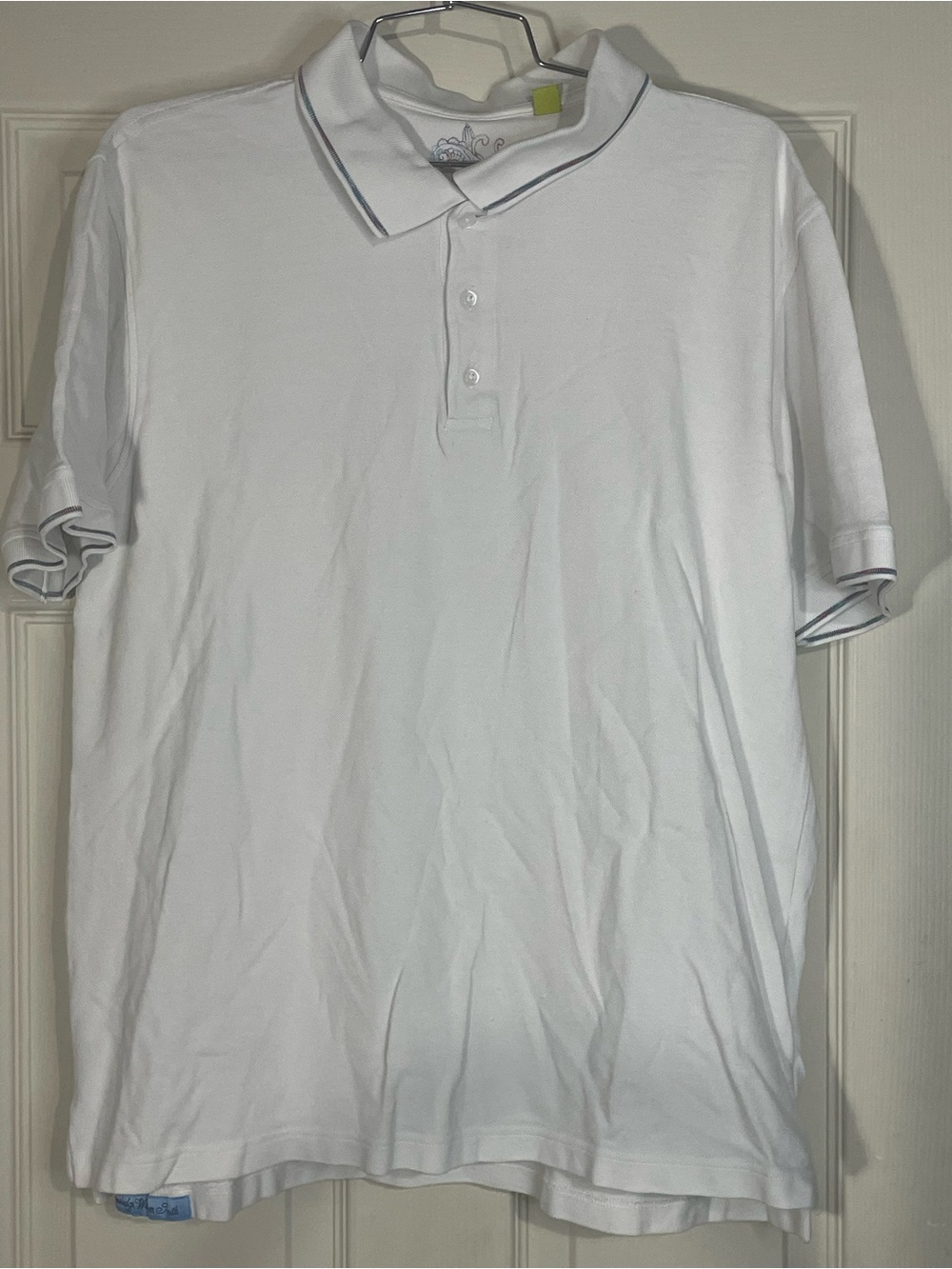 Robert Graham Classic Fit Polo Shirt Men’s Sz XL White Knowledge Wisdom Truth